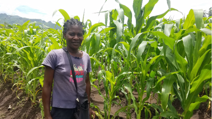  Marshall on her farm in Sambani Village.
