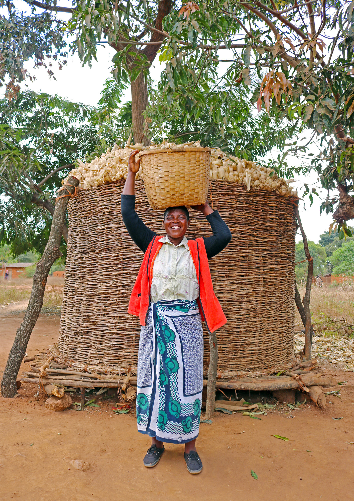 Florence Zulu on her farm in Malawi.